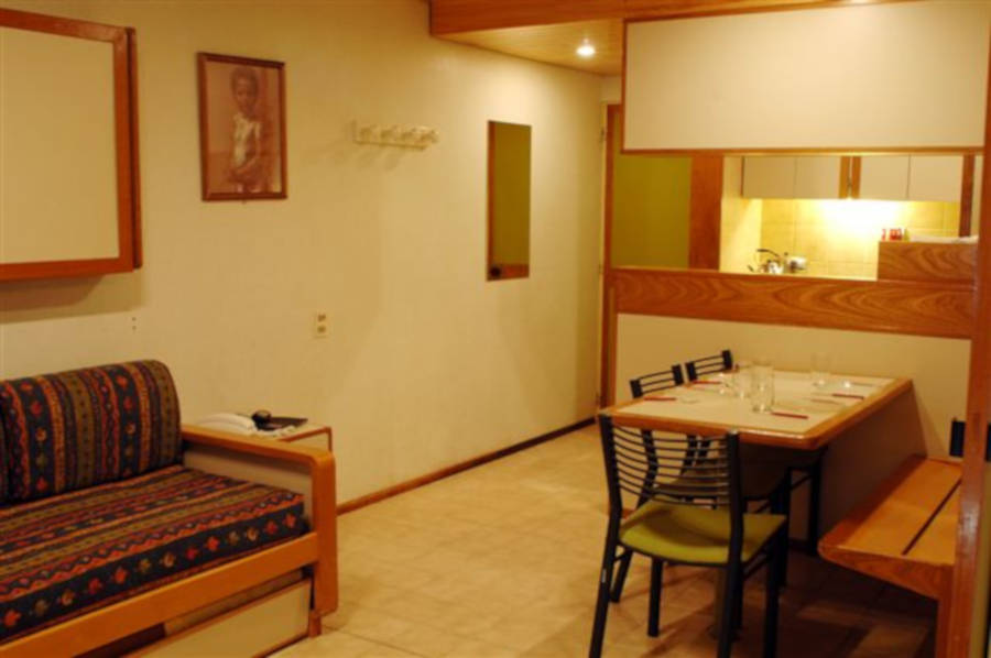 Living cocina departamento Delphos Apart